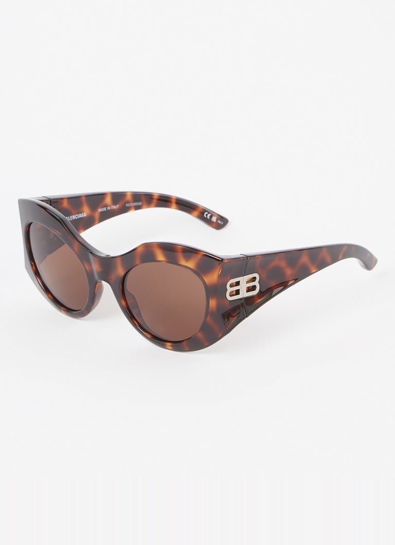 Balenciaga Dames Zonnebril BB0256S Donkerbruin - Deal