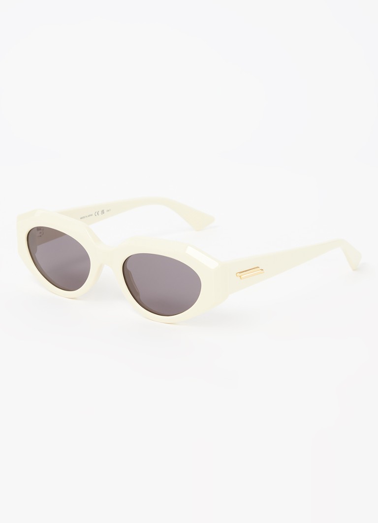Bottega Veneta Dames Cat Eye zonnebril BV1031S Creme - Deal