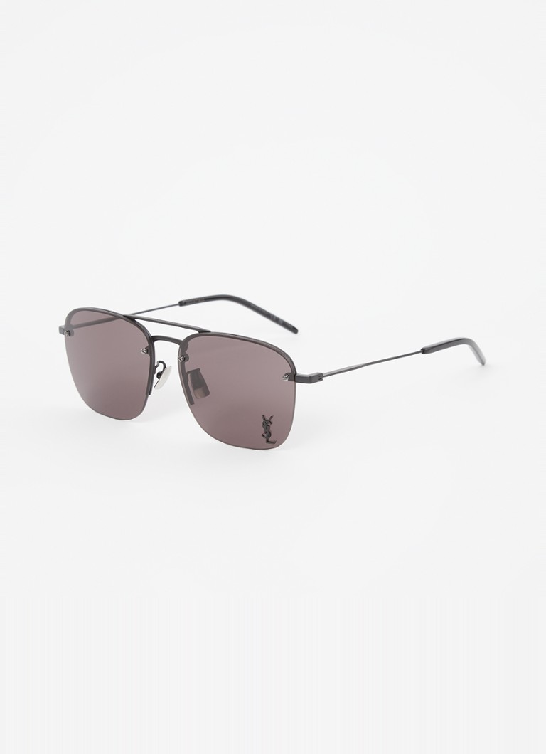 Saint Laurent Heren Piloten zonnebril SL309 Zwart - Deal