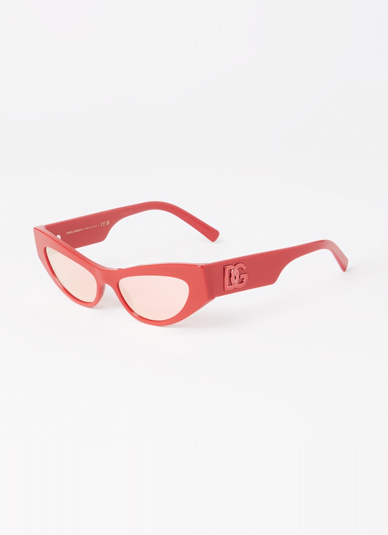 Dolce & Gabbana Dames Cat Eye zonnebril DG4450 Rood - Deal
