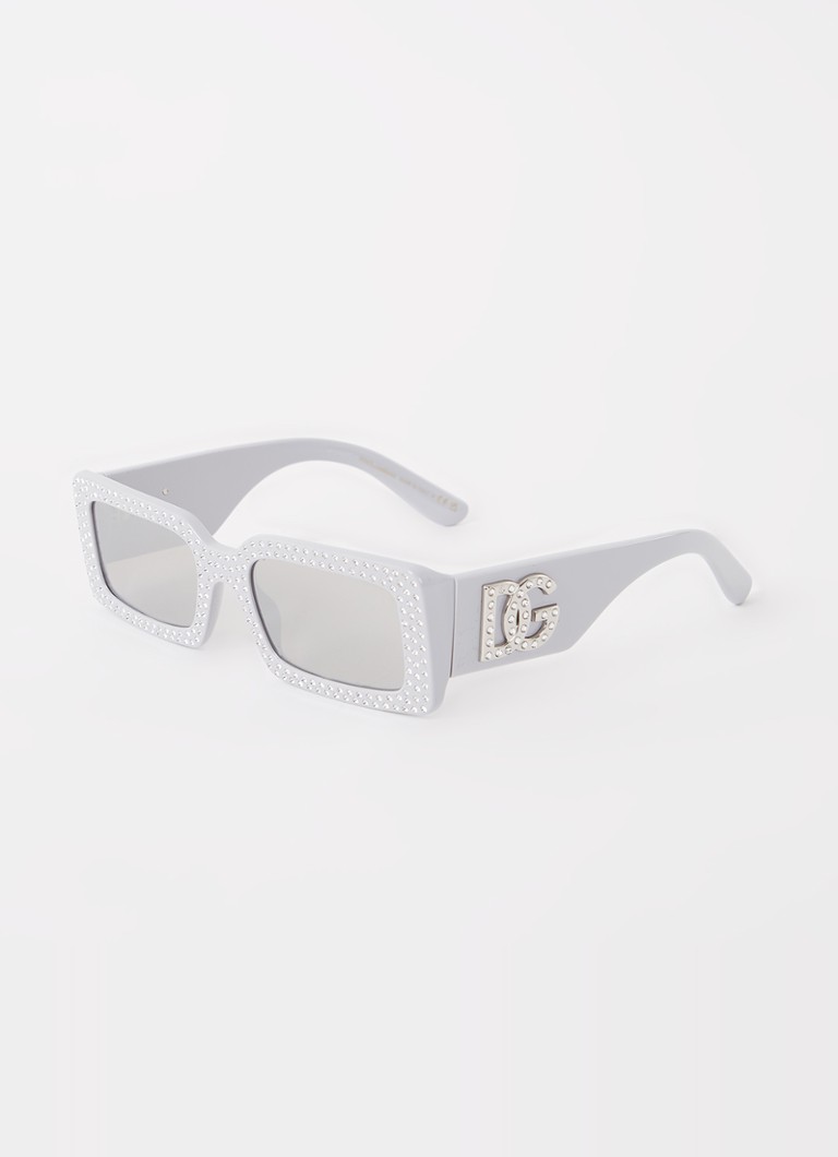 Dolce & Gabbana Dames Retro zonnebril DG4447B Lichtgrijs - Deal