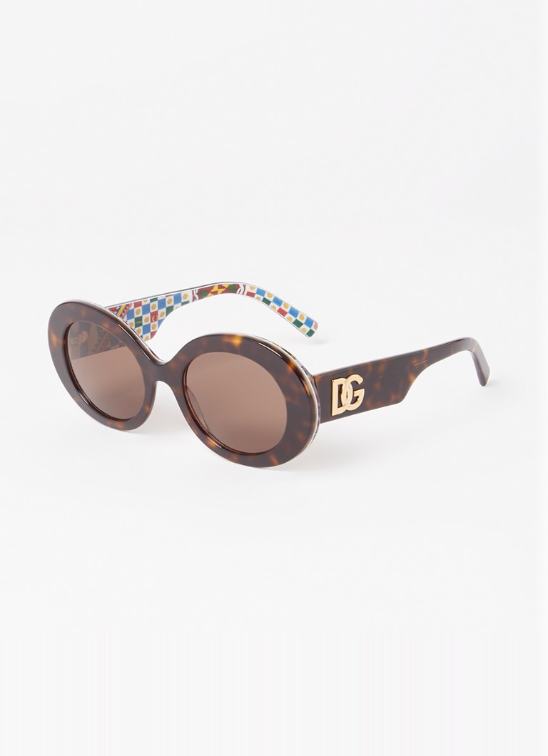 Dolce & Gabbana Dames Retro zonnebril DG4448 Bruin - Deal