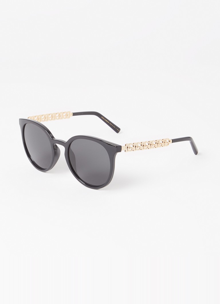 Dolce & Gabbana Dames Retro zonnebril DG6189U Zwart - Deal