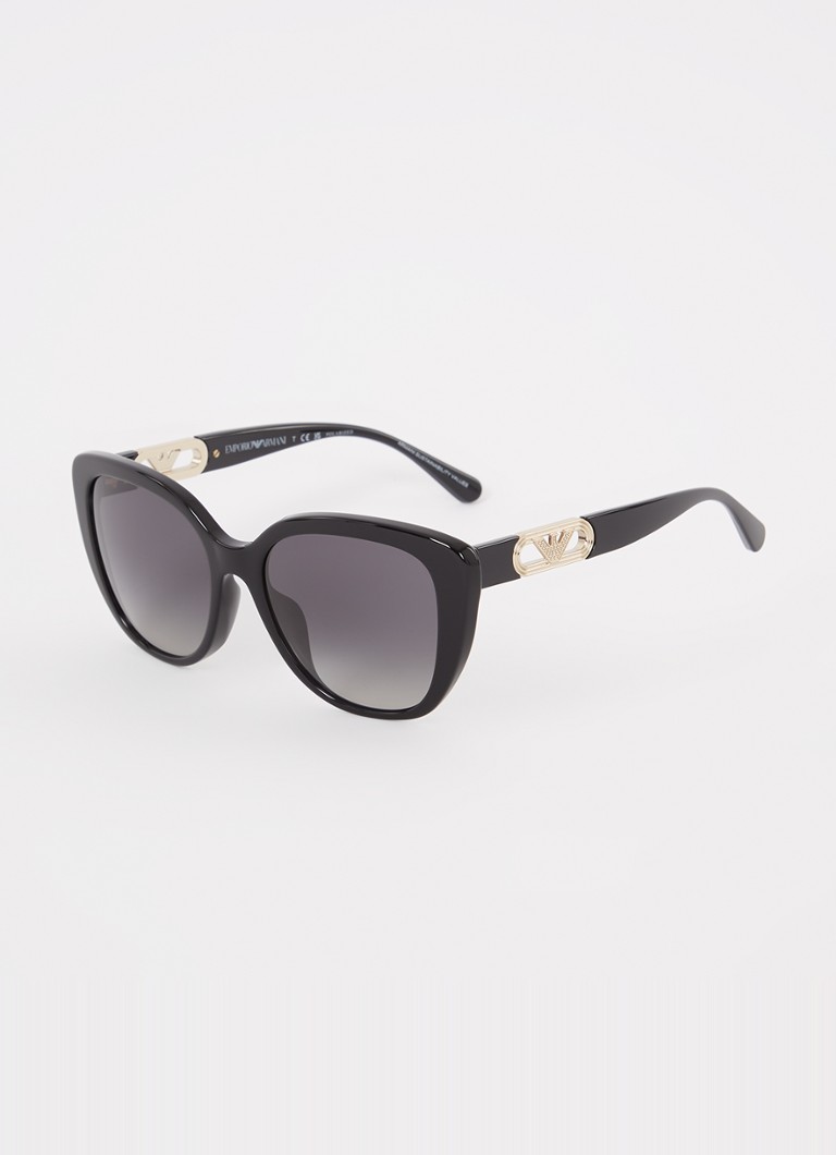 Armani Dames Butterfly zonnebril gepolariseerd EA4214U Zwart - Deal