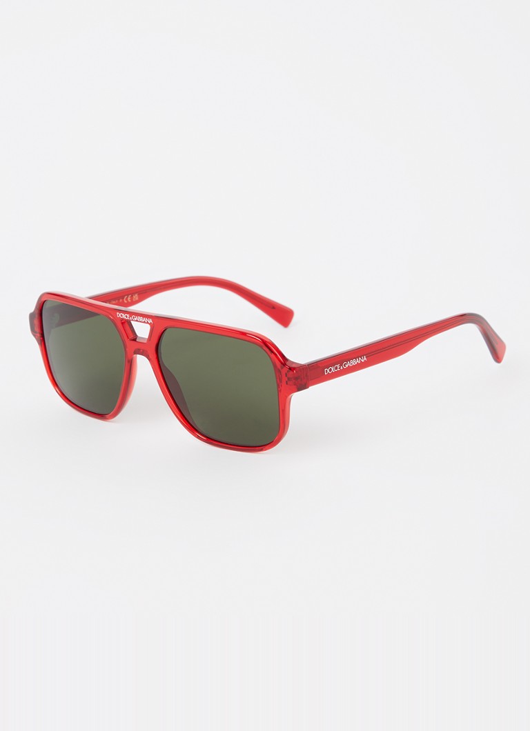 Dolce & Gabbana Kinderen Piloten zonnebril DX4003 Rood - Deal