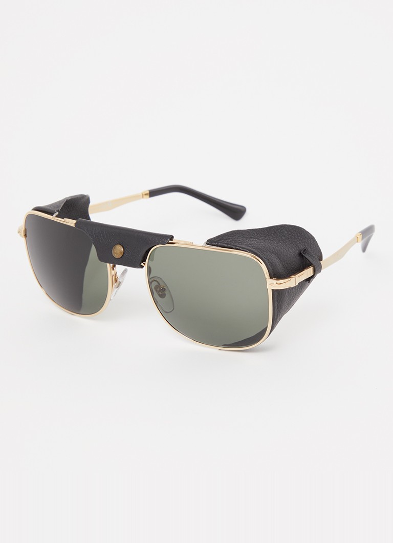 Persol Heren Piloten zonnebril gepolariseerd PO1013SZ Goud - Deal