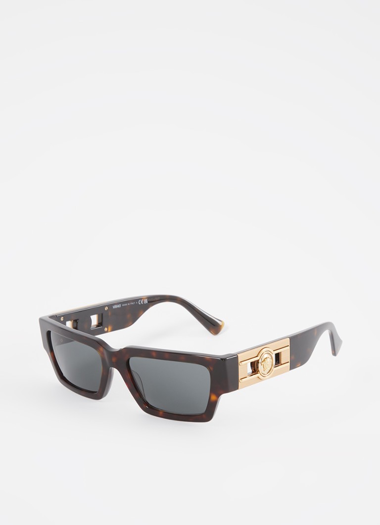 Versace Heren Retro zonnebril VE4459 Donkerbruin