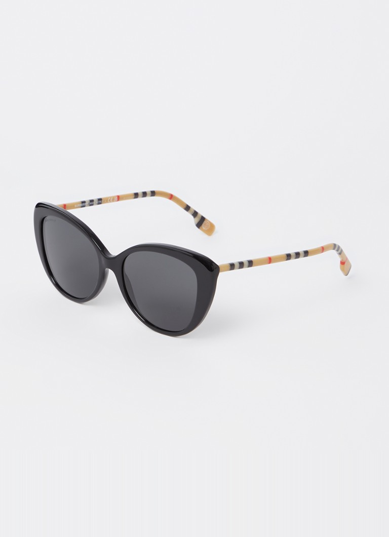 Burberry Dames Cat Eye zonnebril BE4407 Zwart - Deal