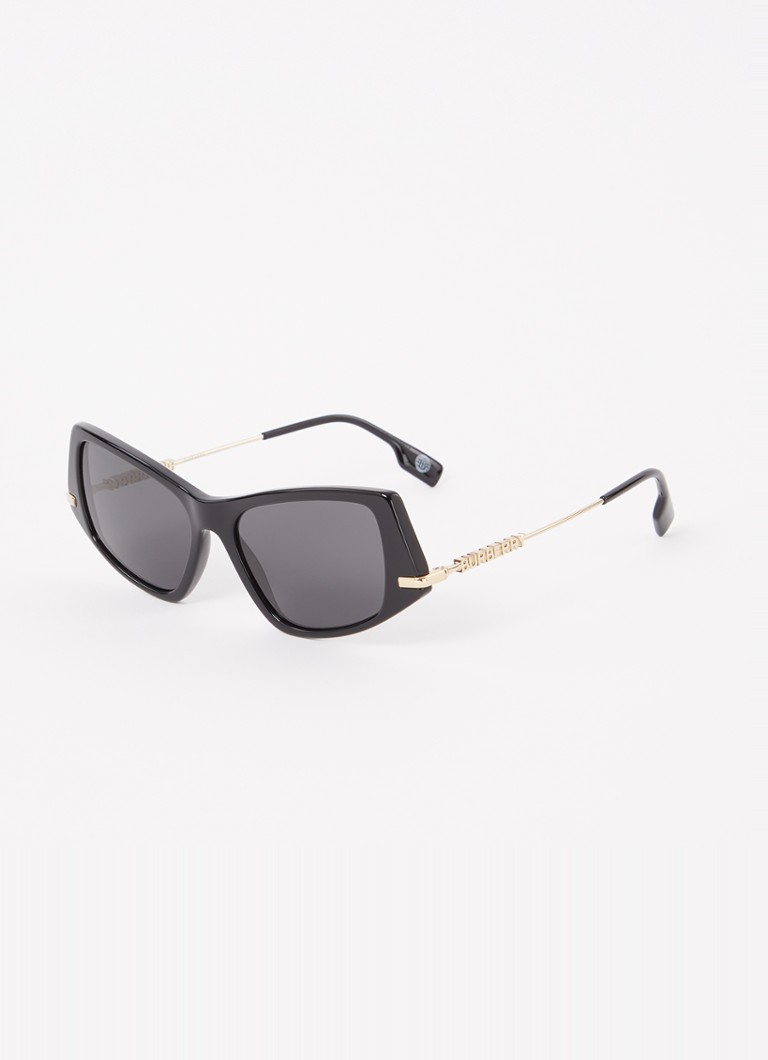 Burberry Dames Retro zonnebril BE4408 Zwart - Deal