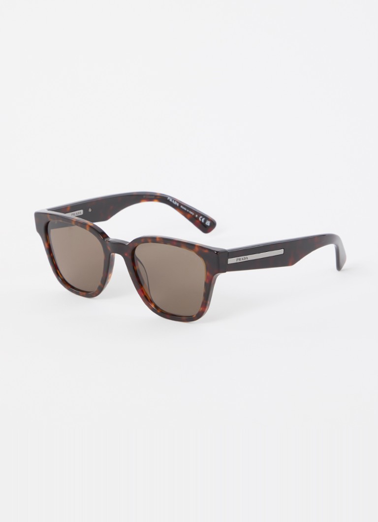 Prada Heren Wayfarer zonnebril PRA04S Donkerbruin - Deal