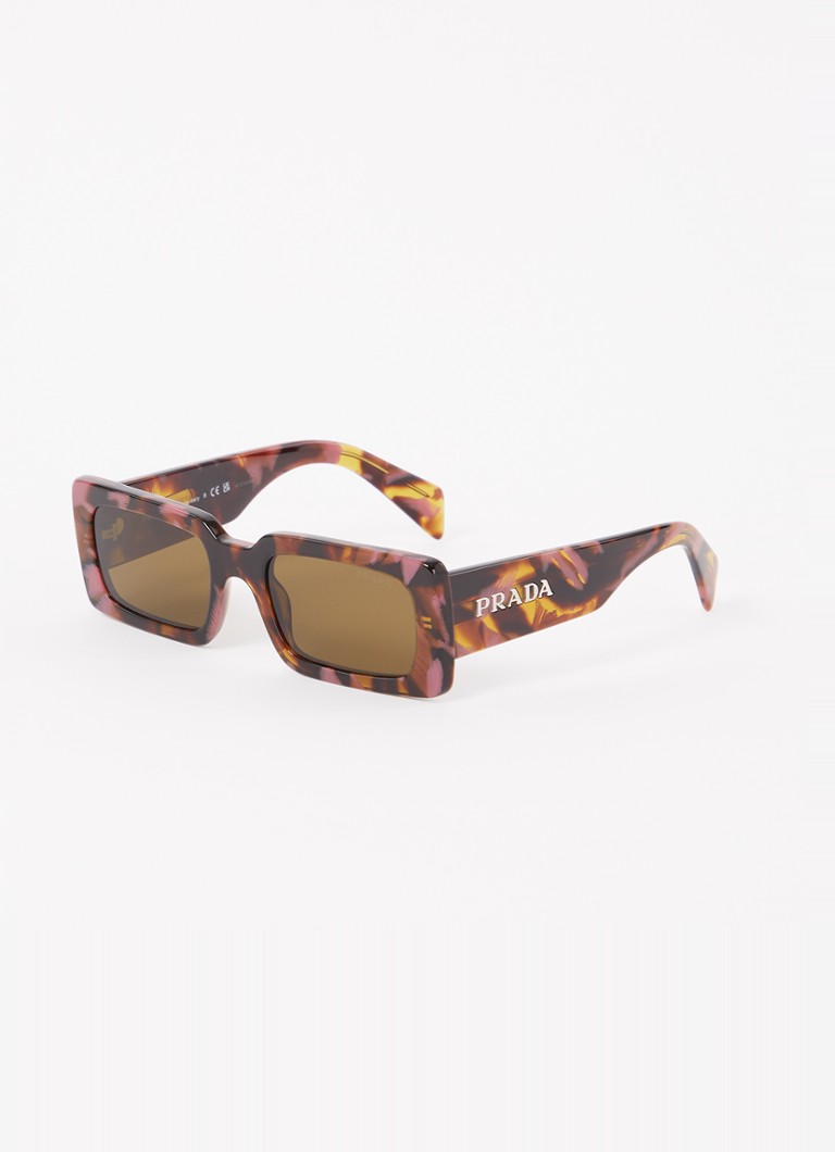 Prada Dames Retro zonnebril PRA07S Bruin - Deal