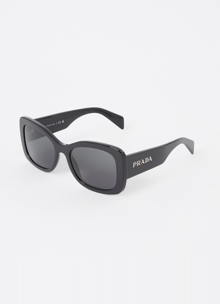 Prada Dames Butterfly zonnebril PRA08S Zwart - Deal