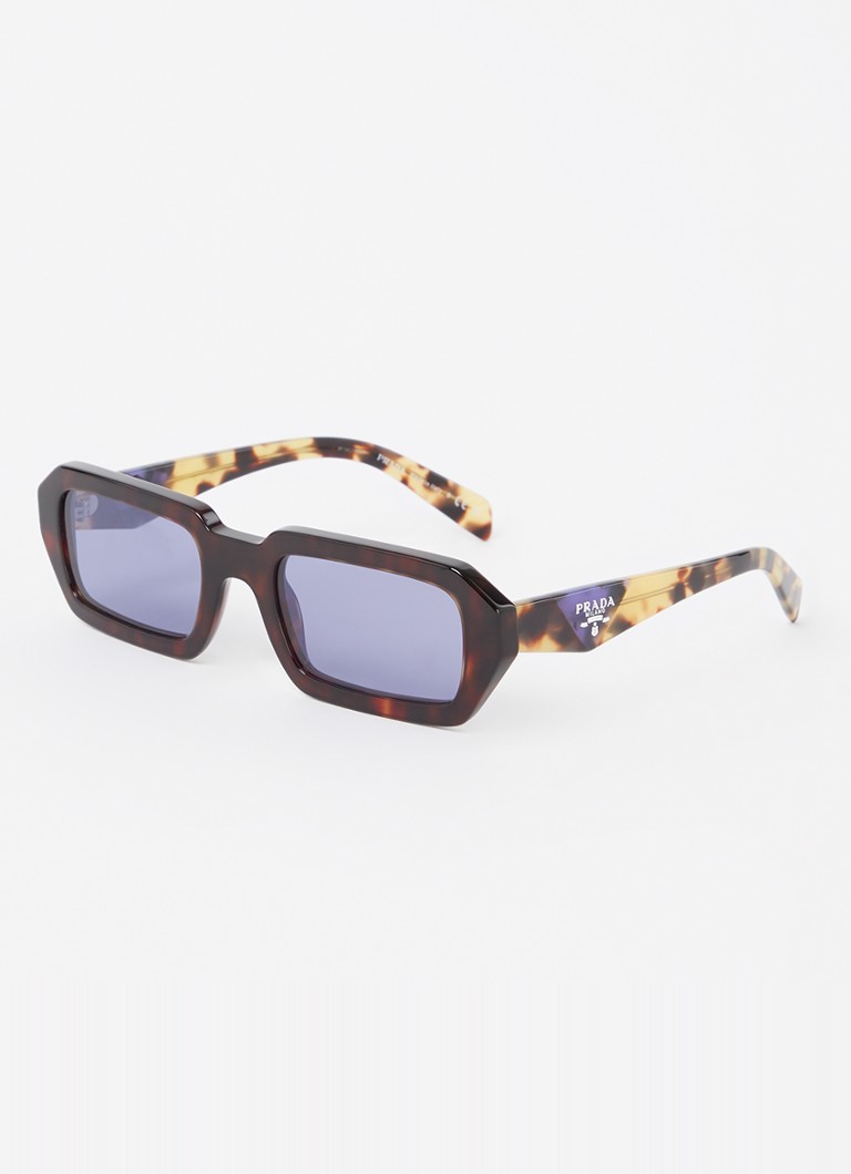 Prada Dames Retro zonnebril PRA12S Donkerbruin - Deal