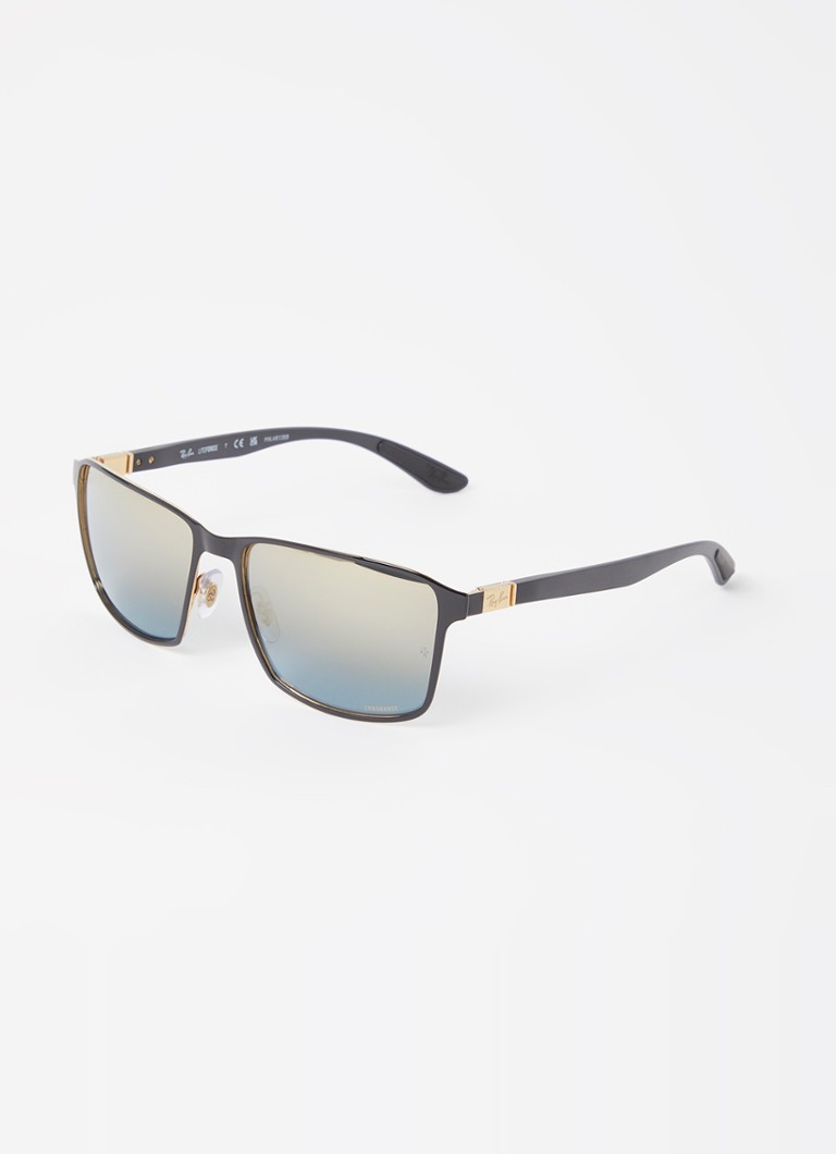 Ray-Ban Heren Chromance zonnebril gepolariseerd RB3721CH Zwart - Deal