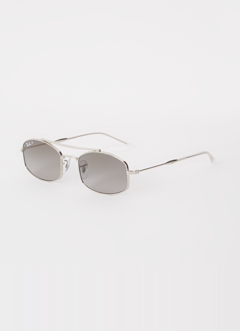 Ray-Ban Dames Piloten zonnebril gepolariseerd RB3719 Zilver - Deal