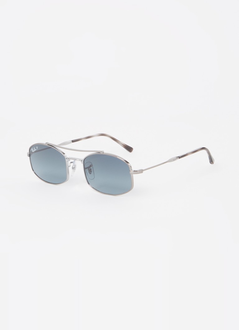 Ray-Ban Dames Piloten zonnebril gepolariseerd RB3719 Zilver - Deal