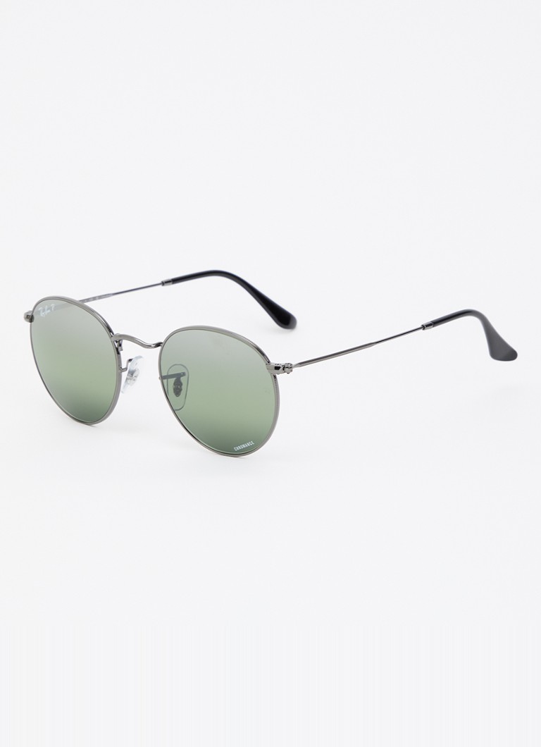 Ray-Ban Dames Round Metal zonnebril gepolariseerd RB3447 Zilver - Deal