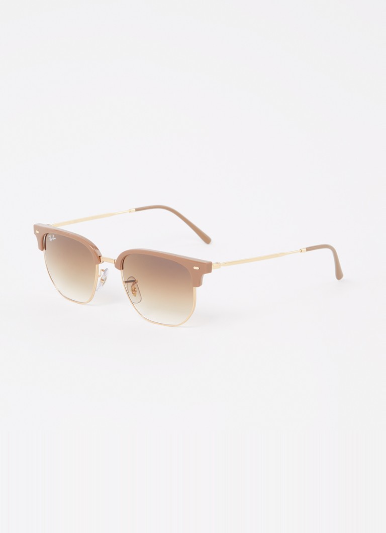 Ray-Ban Dames New Clubmaster zonnebril RB4416 Lichtbruin - Deal