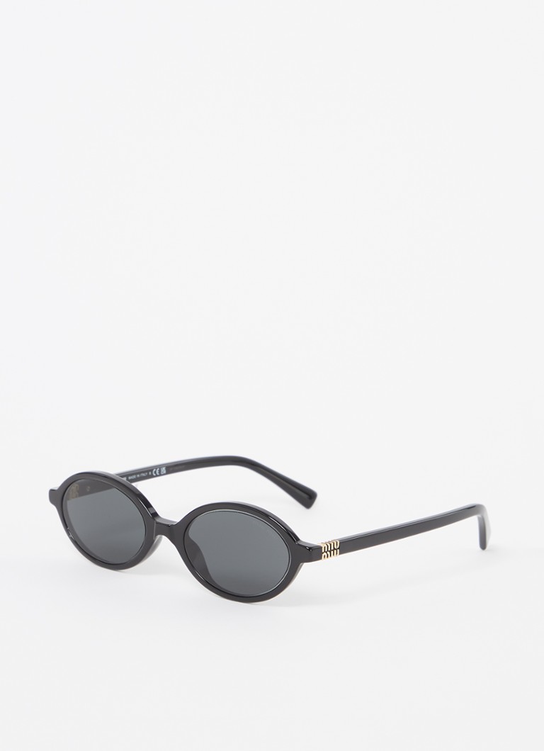 Miu Miu Dames Retro zonnebril MU 04ZS Zwart - Deal