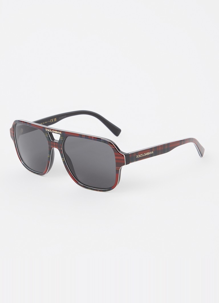 Dolce & Gabbana Kinderen Piloten zonnebril DX4003 Donkerrood - Deal