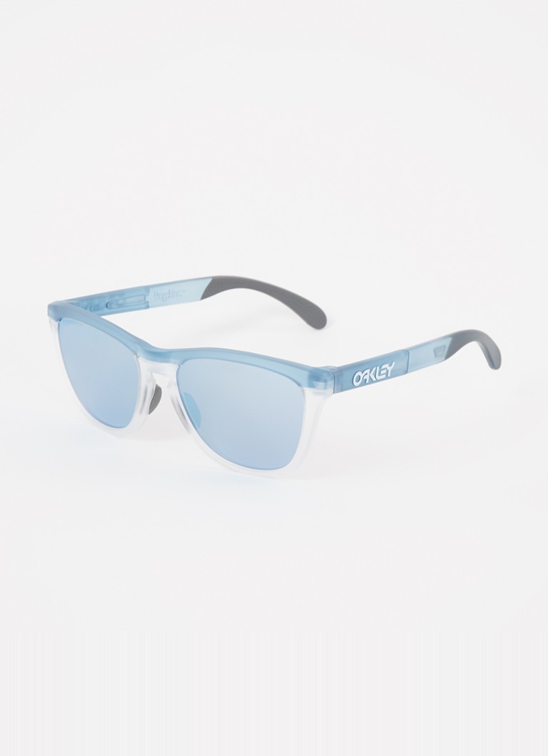 Oakley Heren Frogskins Range zonnebril gepolariseerd OO9284 Lichtblauw - Deal