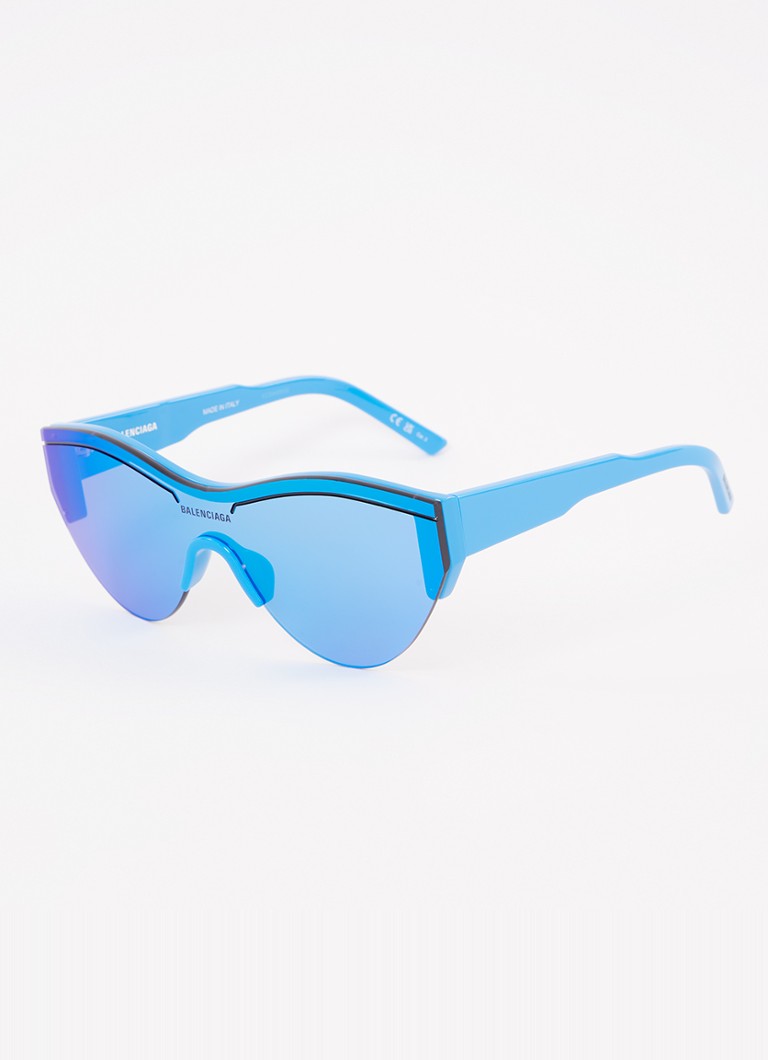 Balenciaga Heren Cat Eye zonnebril BB0004S Blauw - Deal