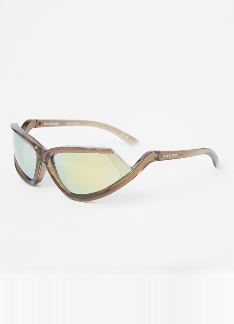Balenciaga Heren Retro zonnebril BB0289S Lichtbruin - Deal