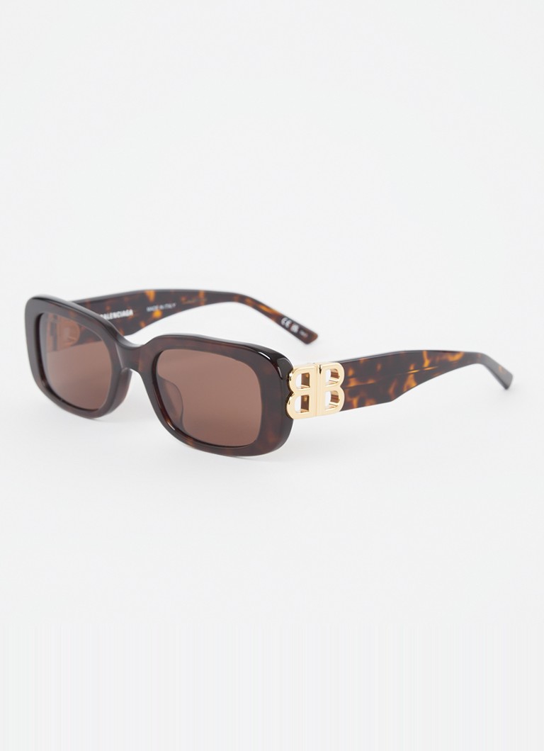 Balenciaga Dames Retro zonnebril BB0310SK Donkerbruin