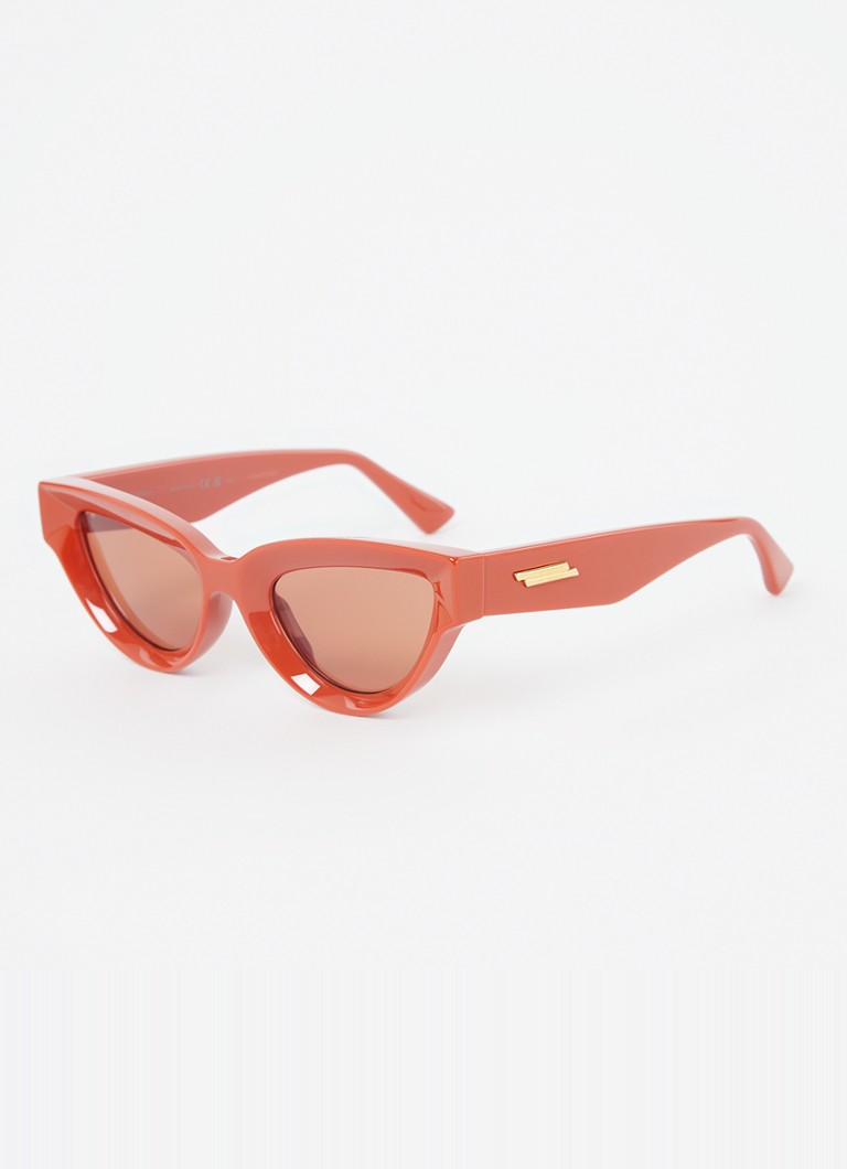 Bottega Veneta Dames Cat Eye zonnebril BV1249S Rood - Deal