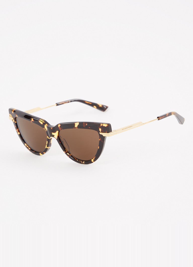 Bottega Veneta Dames Cat Eye zonnebril BV1265S Donkerbruin - Deal
