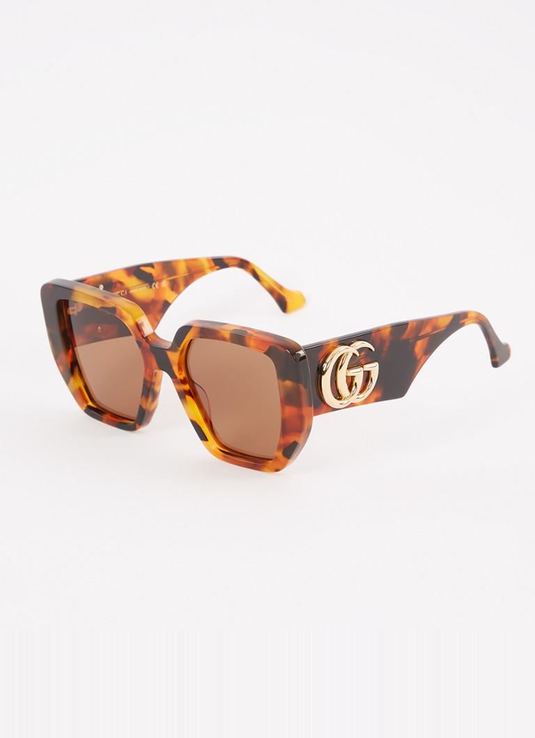 Gucci Dames Butterfly zonnebril GG0956S Donkerbruin - Deal