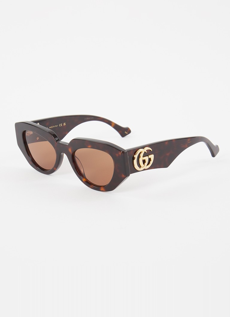 Gucci Dames Cat Eye zonnebril GG1421S Donkerbruin