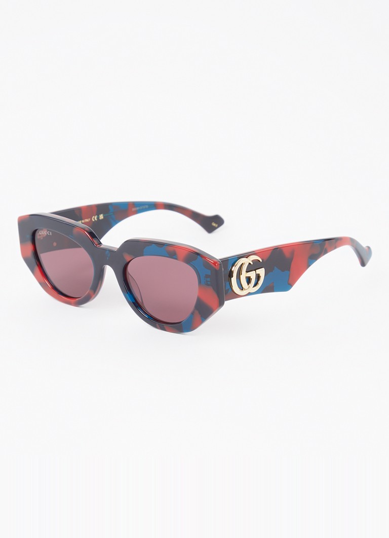 Gucci Dames Cat Eye zonnebril GG1421S Rood