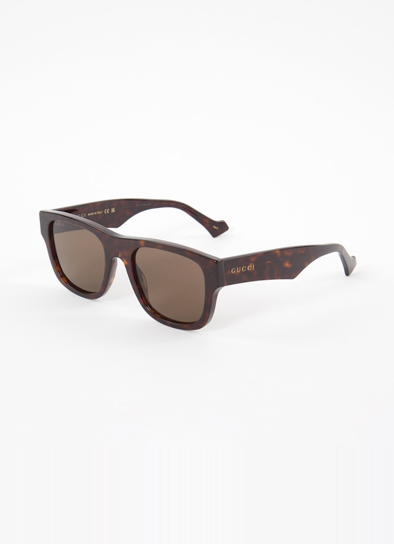Gucci Heren Zonnebril GG1427S Donkerbruin - Deal