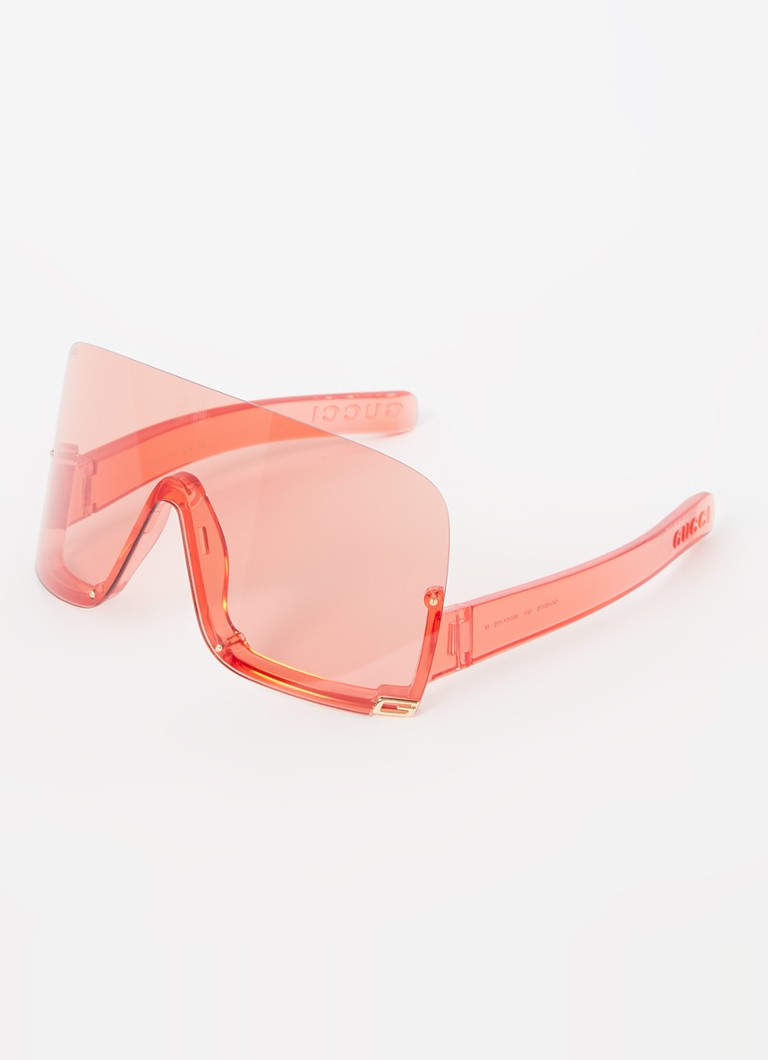 Gucci Dames Shield zonnebril GG1631S Rood - Deal