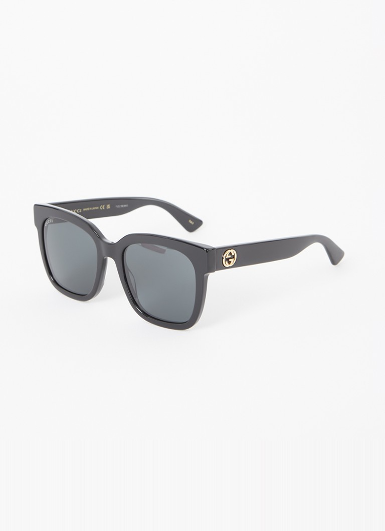 Gucci Dames Retro zonnebril GG034SN Zwart