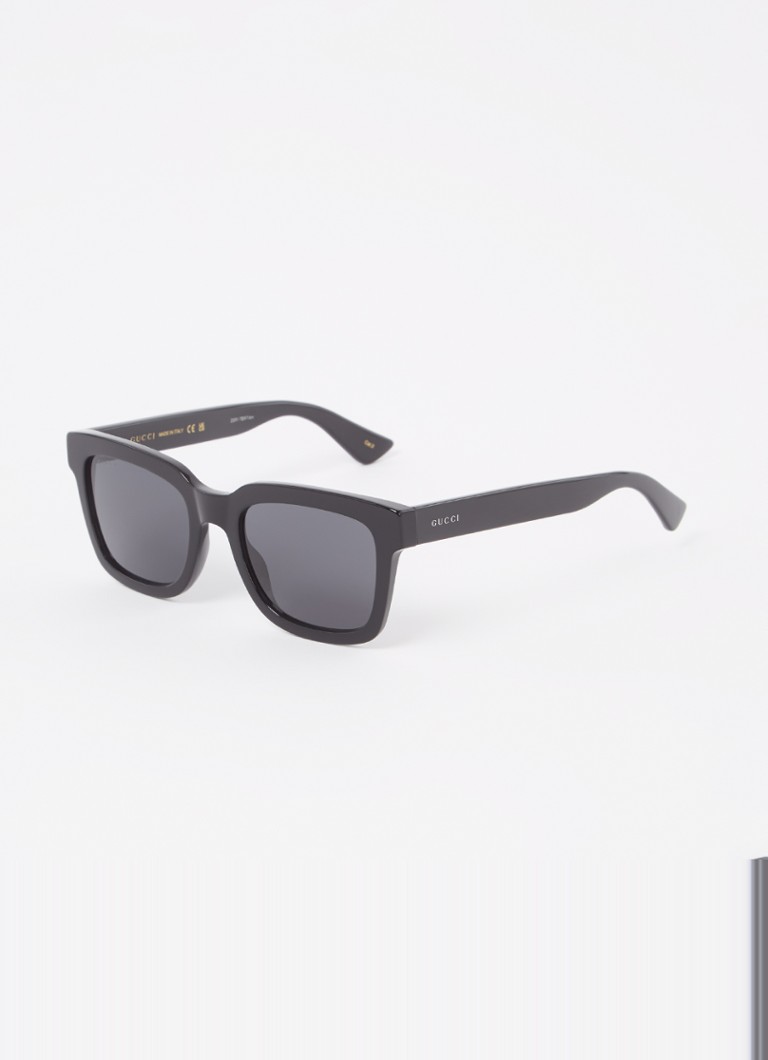 Gucci Heren Wayfarer zonnebril GG0001SN Zwart - Deal
