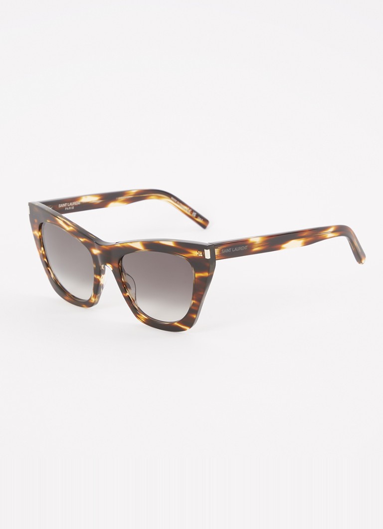 Saint Laurent Dames Kate zonnebril SL214 Donkerbruin - Deal