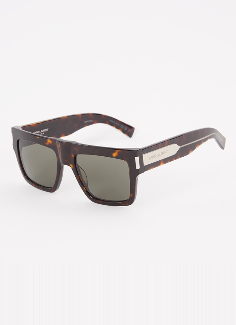 Saint Laurent Dames Wayfarer zonnebril SL628 Donkerbruin - Deal