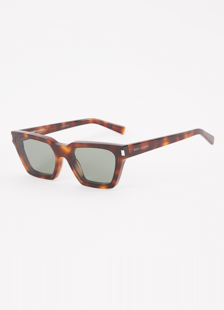 Saint Laurent Dames Cat Eye zonnebril SL633 Donkerbruin