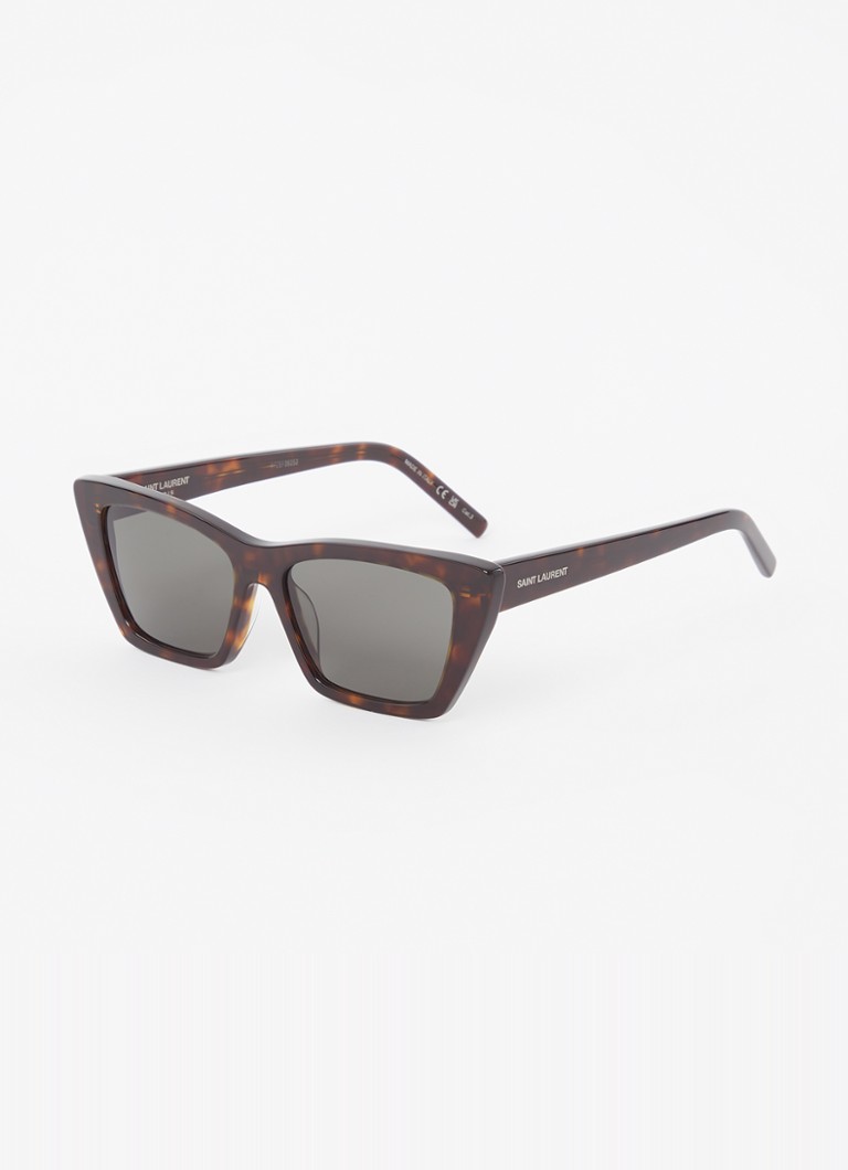Saint Laurent Heren Cat Eye zonnebril SL276 Donkerbruin