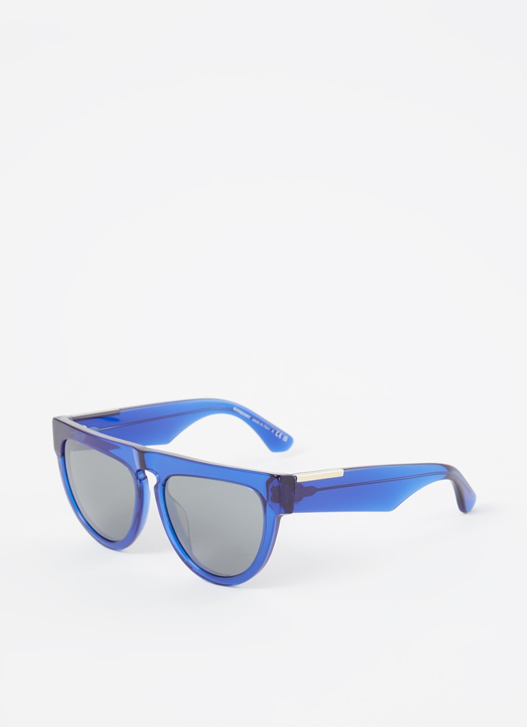 Burberry Dames Retro zonnebril BE4416U Kobaltblauw - Deal