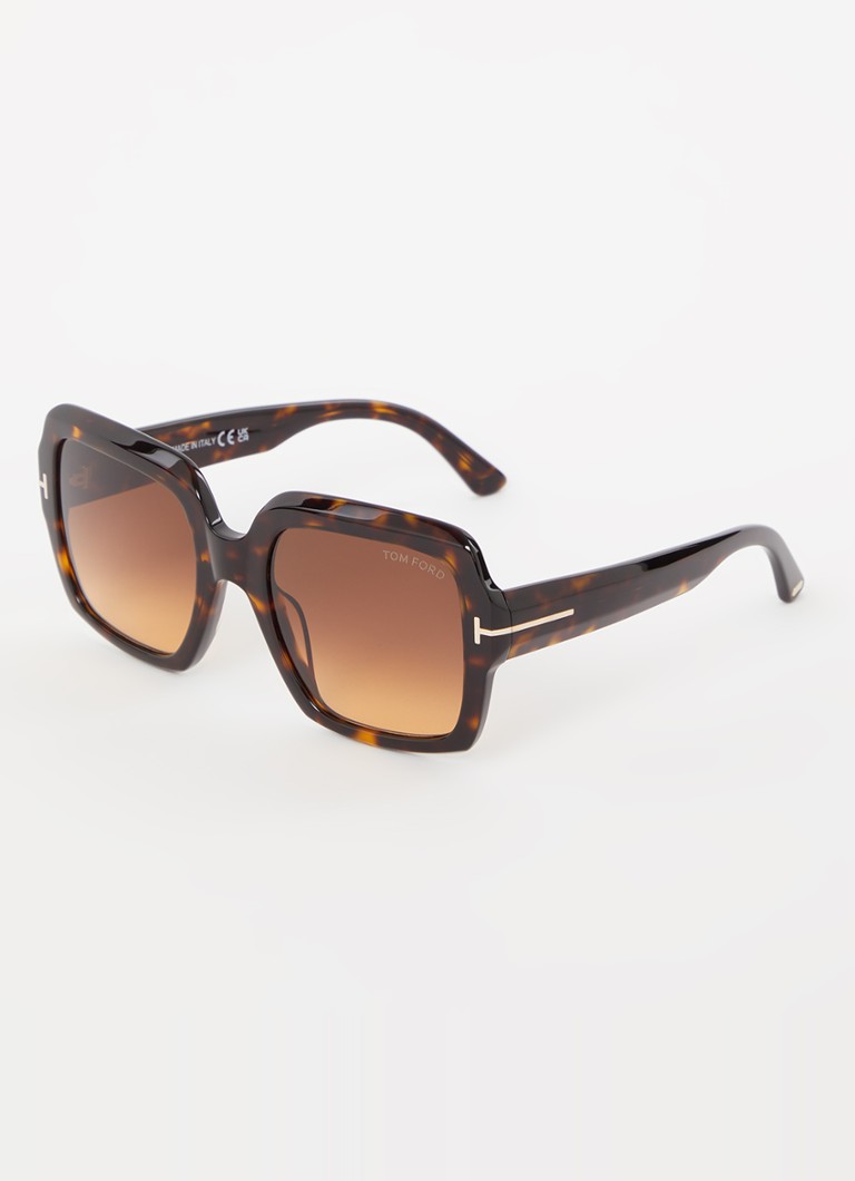 TOM FORD Dames Kaya zonnebril FT1082 Donkerbruin - Deal