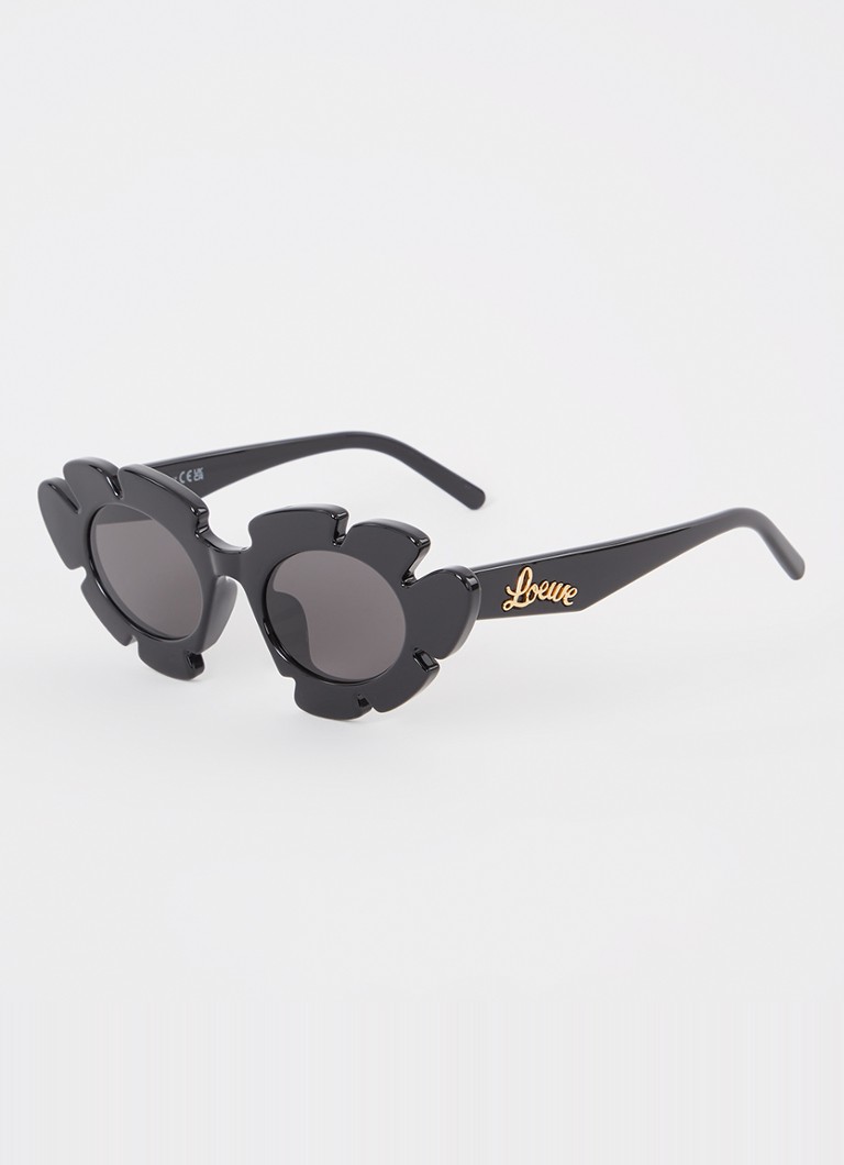 LOEWE Heren Flower zonnebril LW40088U Zwart - Deal