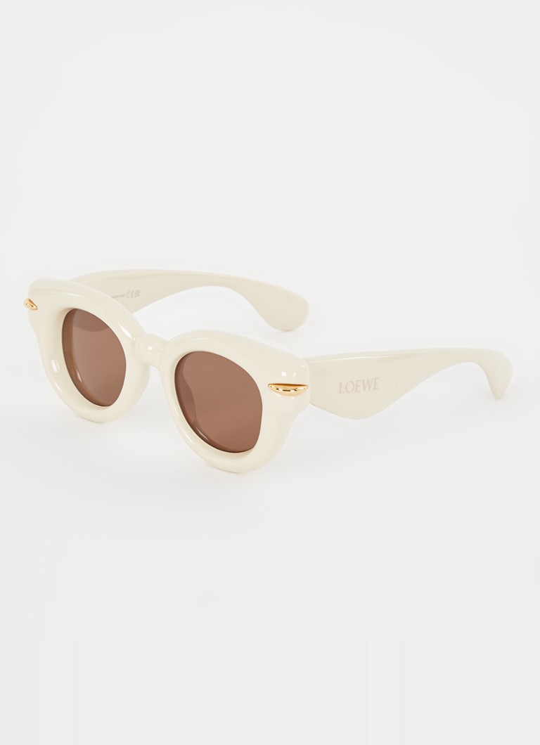 LOEWE Heren Inflated zonnebril LW401188I Wit - Deal