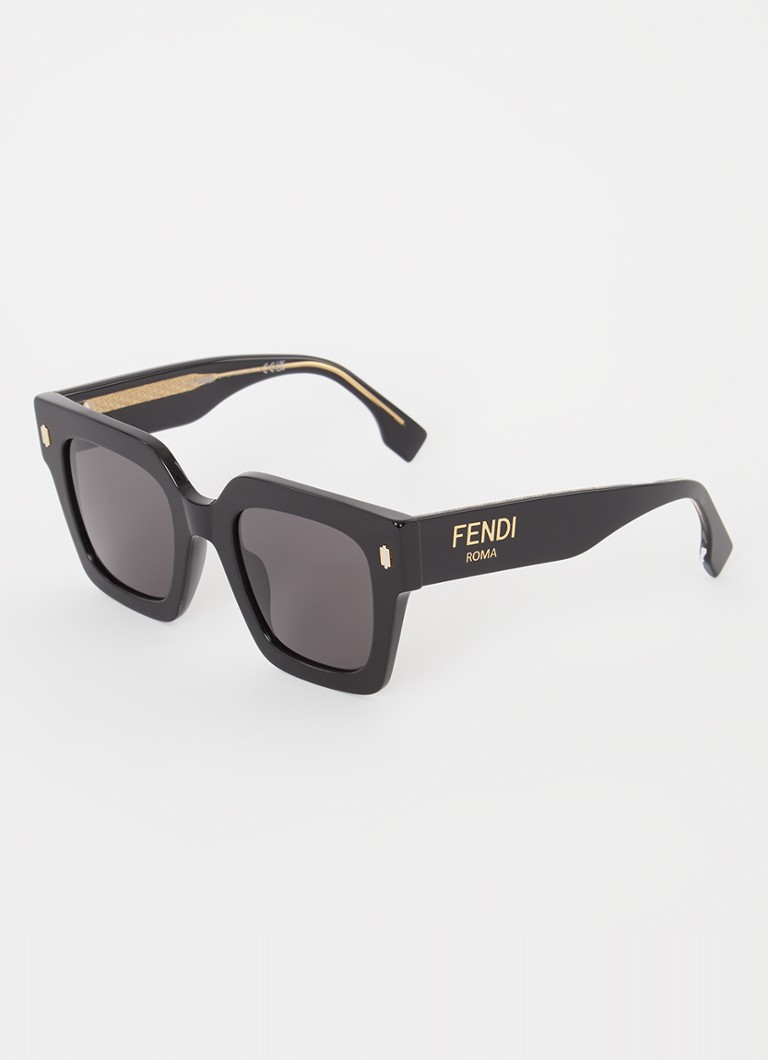 Fendi Dames Wayfarer zonnebril FN000719 Zwart - Deal
