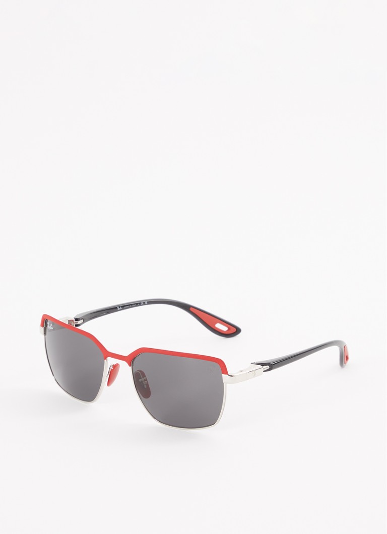 Ray-Ban Heren Ferrari zonnebril RB3743M Zilver - Deal