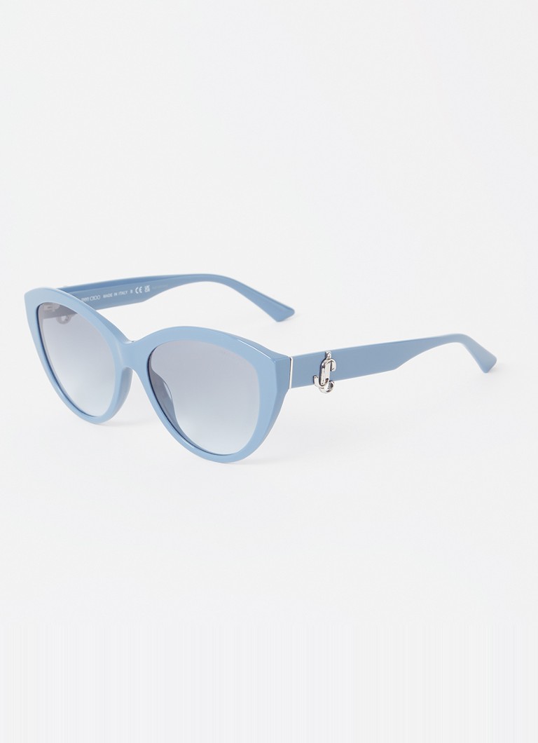 Jimmy Choo Dames Cat Eye zonnebril JC5007 Staalblauw - Deal
