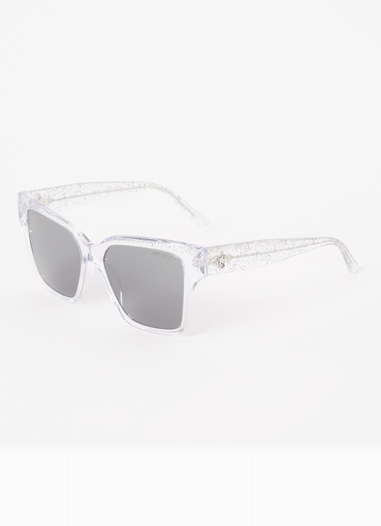 Jimmy Choo Dames Wayfarer zonnebril JC5003 Lichtgrijs - Deal