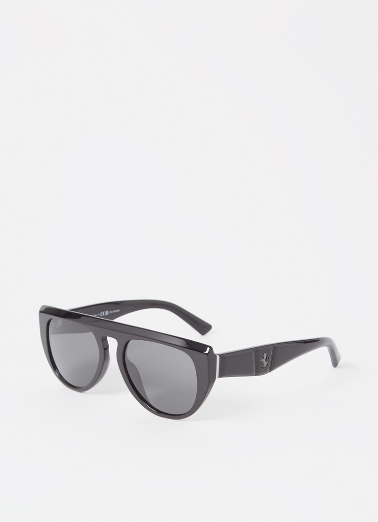 Ferrari Heren Wayfarer zonnebril gepolariseerd FH2005U Zwart - Deal